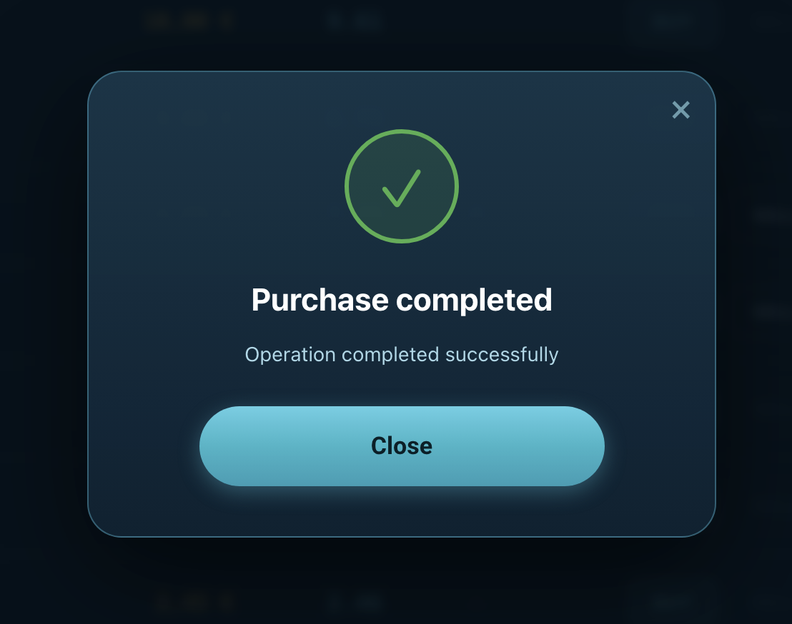 Purchase Completed